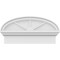 Ekena Millwork Elliptical 3 Spoke Architectural Grade PVC Combination Pediment, 24"W x 12-7/8"H x 2-3/4"P PEDPC024X130ELL03 - alternate 6